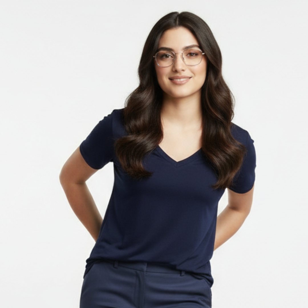 Women's 3-Pack Casual V-Neck T-Shirts | Soft, Comfy & Trendy | UAE Exclusive Offer