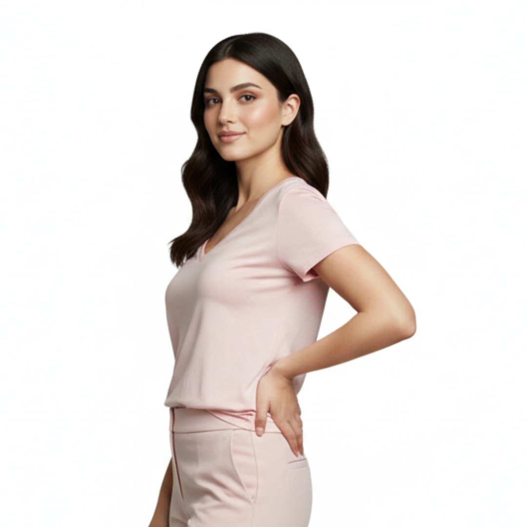 Women's Casual Half-Sleeve V-Neck T-Shirt | 11.11 UAE Sale | 20% OFF